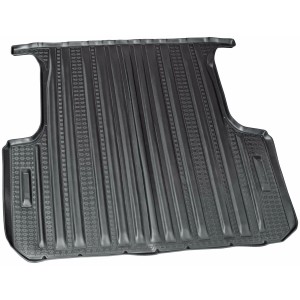 Schwarze Gummi Laderaumwanne für Toyota Hilux Doppelkabine ab 2015, Kofferraumschutz.