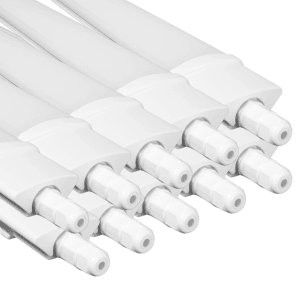 10er-Set LUXULA LED Feuchtraumleuchten, 120cm, 36W, neutralweiß, IP65, mit Fast Connector.