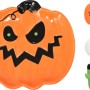 Halloween Teller Set: Kürbis, Geist und Frankenstein Design aus Dolomit.