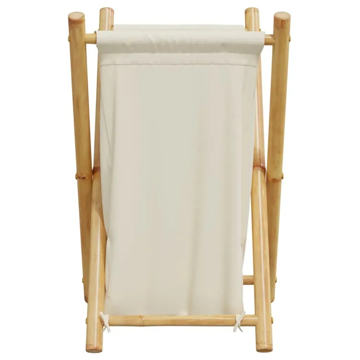 vidaXL Wäschekorb Cremeweiß 41,5x36x63,5 cm Bambus 368034_4