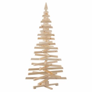 vidaXL Weihnachtsbaum aus Kiefernholz, 180 cm, natur, mit Ständer.