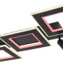 Moderne, dimmbare LED-Deckenleuchte Marian, 2-flammig, schwarz matt mit RGB-Farbwechsler.