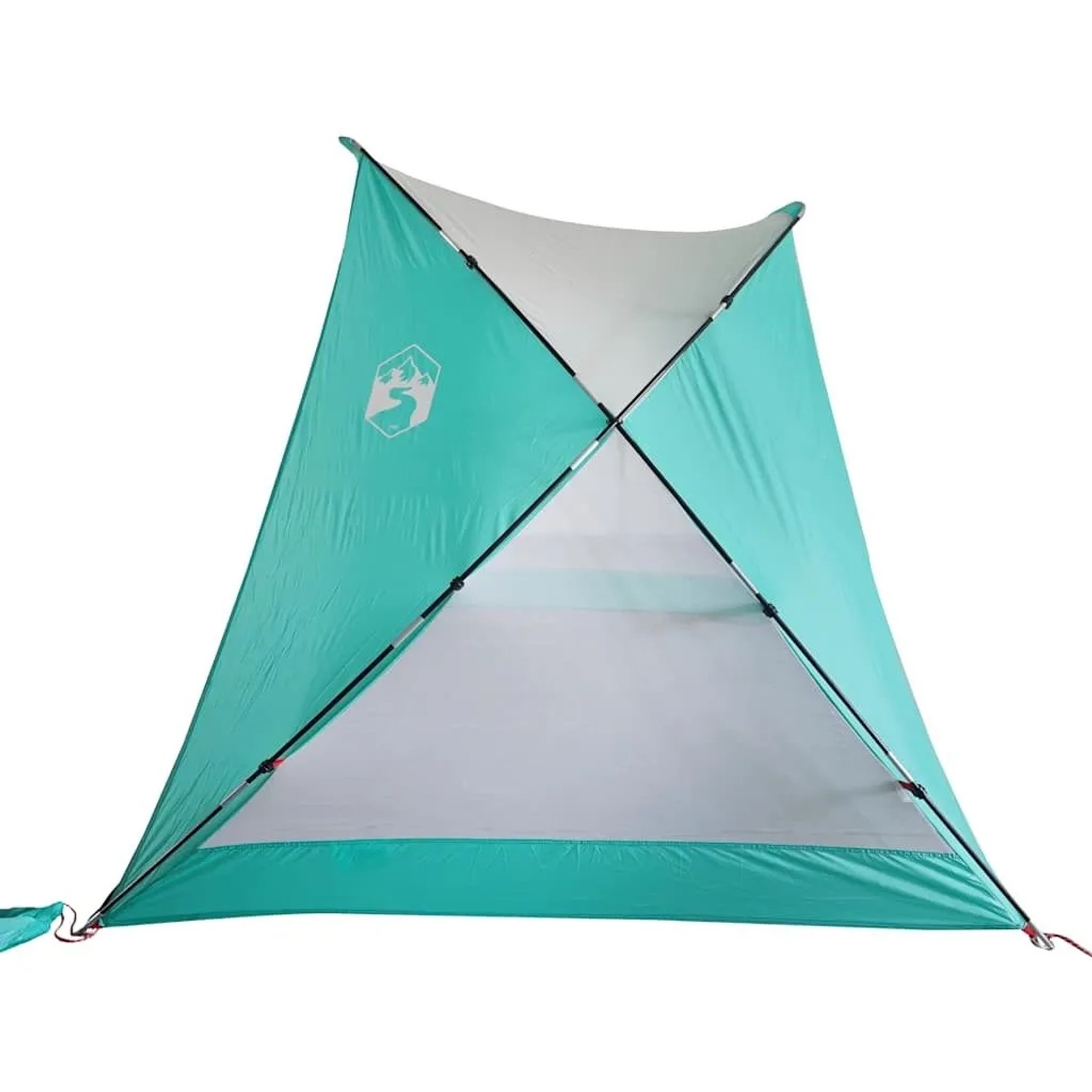 vidaXL Strandzelt Meergrün 274x178x170/148 cm 185T Polyester 94404_6