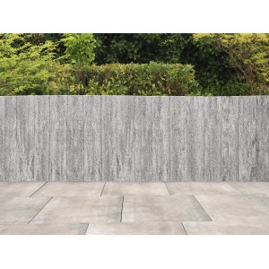 Diephaus Palisade Limos Granit, 120x20x8 cm, als Einfassung oder Mauersystem im Garten.