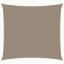 Quadratisches Sonnensegel in Taupe aus Oxford-Gewebe, 2,5x2,5 m. Ideal für Sonnenschutz im Garten.