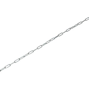 Galvanisch verzinkte Rundstahlkette, Ø 3 mm, flexibel und robust für Innen- und Außenbereiche.