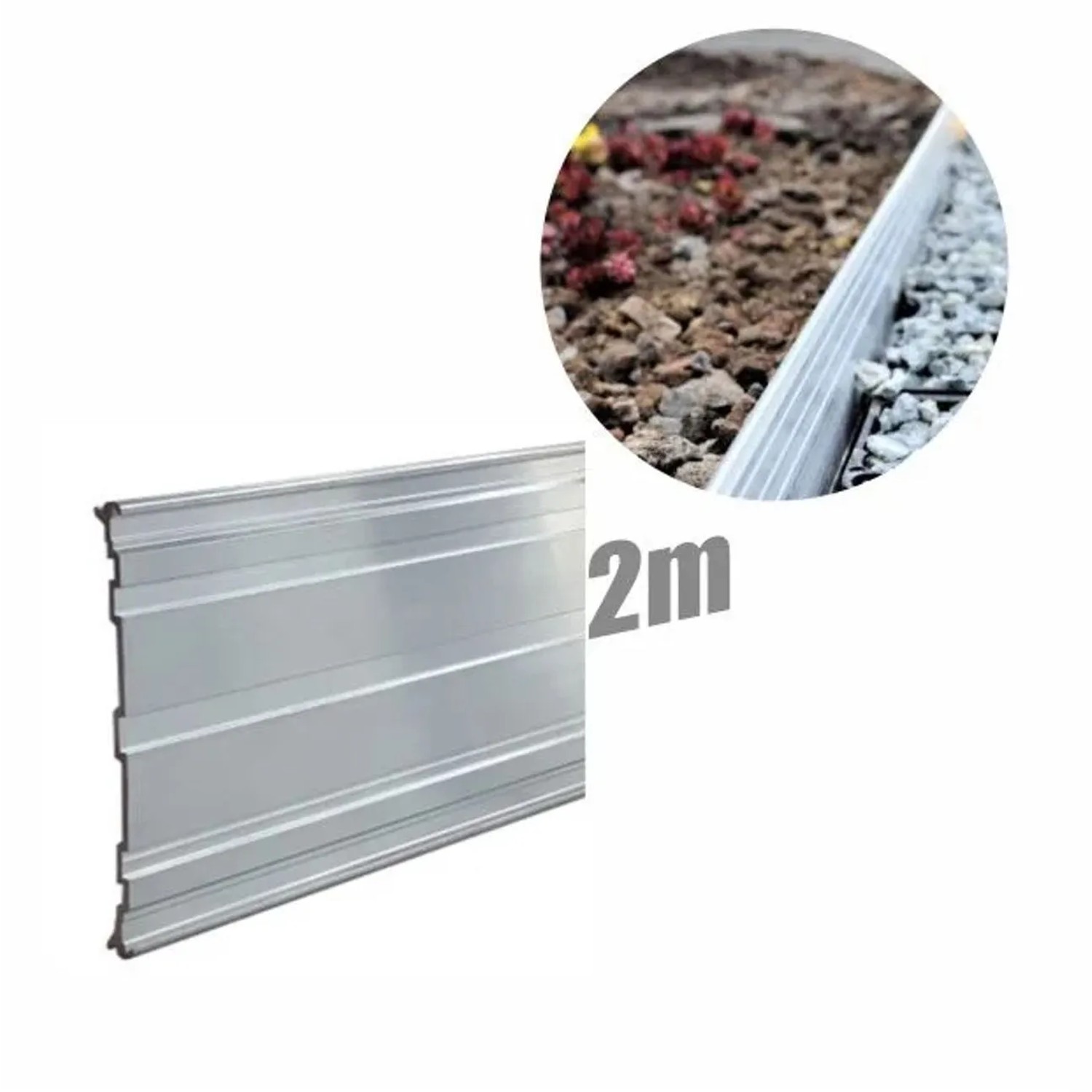 Green-Split Rasenkante 14cm x 200cm Grün Beeteinfassung