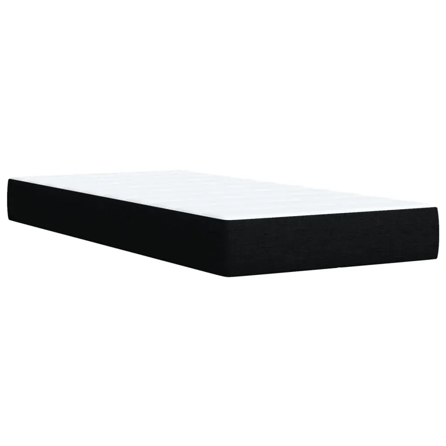 Schwarze vidaXL Boxspringbett-Matratze, 80x200 cm, Stoff.