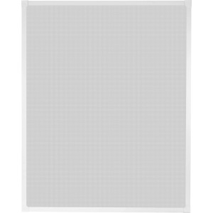 Weißer Insektenschutzrahmen aus Aluminium für Fenster, 80x100 cm.