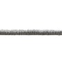 Betonzaun Oberlatte Nostalgie, 144cm, für Sichtschutz. Detailaufnahme der grauen Steinoptik.
