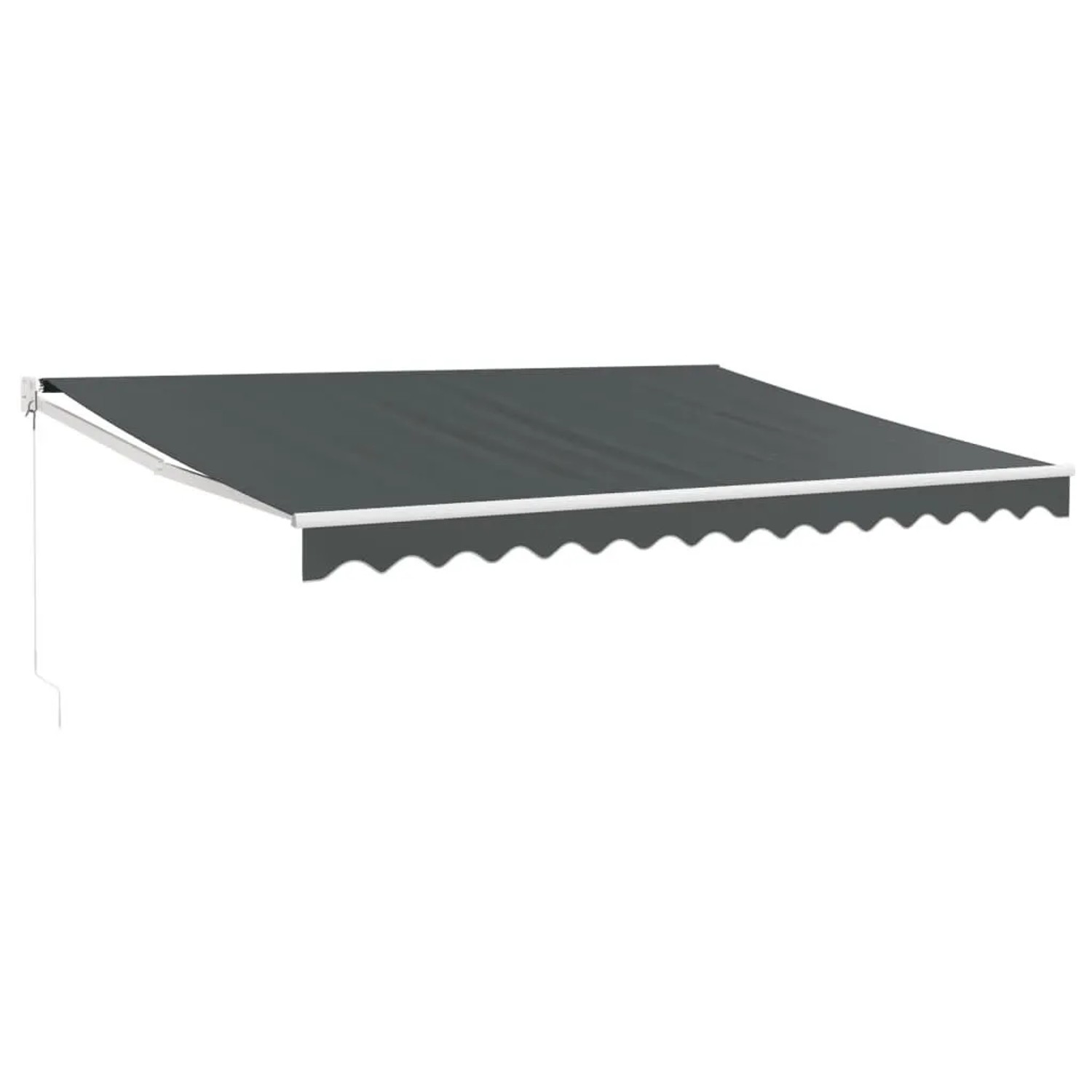 Furnicato Einziehbare Markise 4x3 M Anthrazit Aus Pulverbeschichtetem Aluminium Mit Uv-beständigem Polyesterstoff
