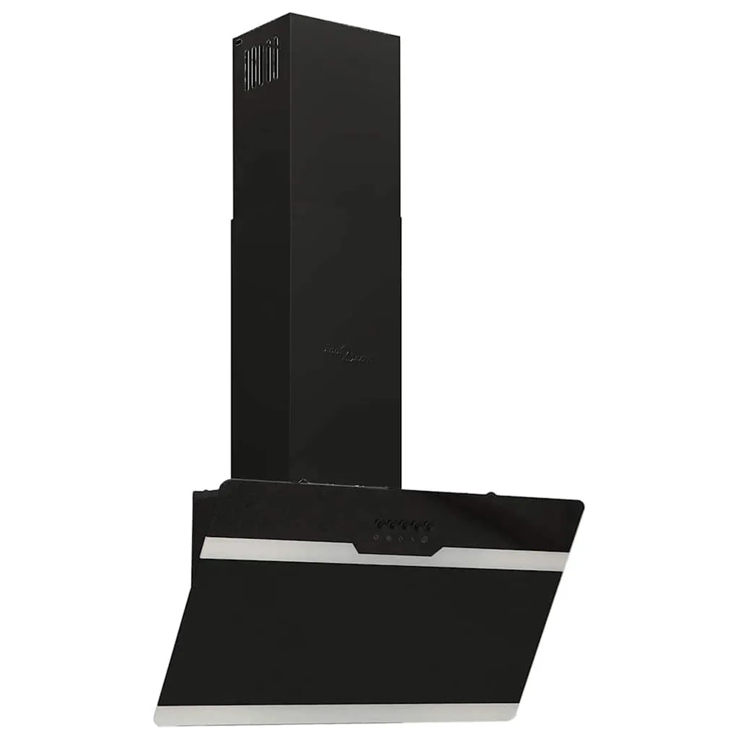 vidaXL Dunstabzugshaube 60 cm Stahl und Hartglas Schwarz 51667