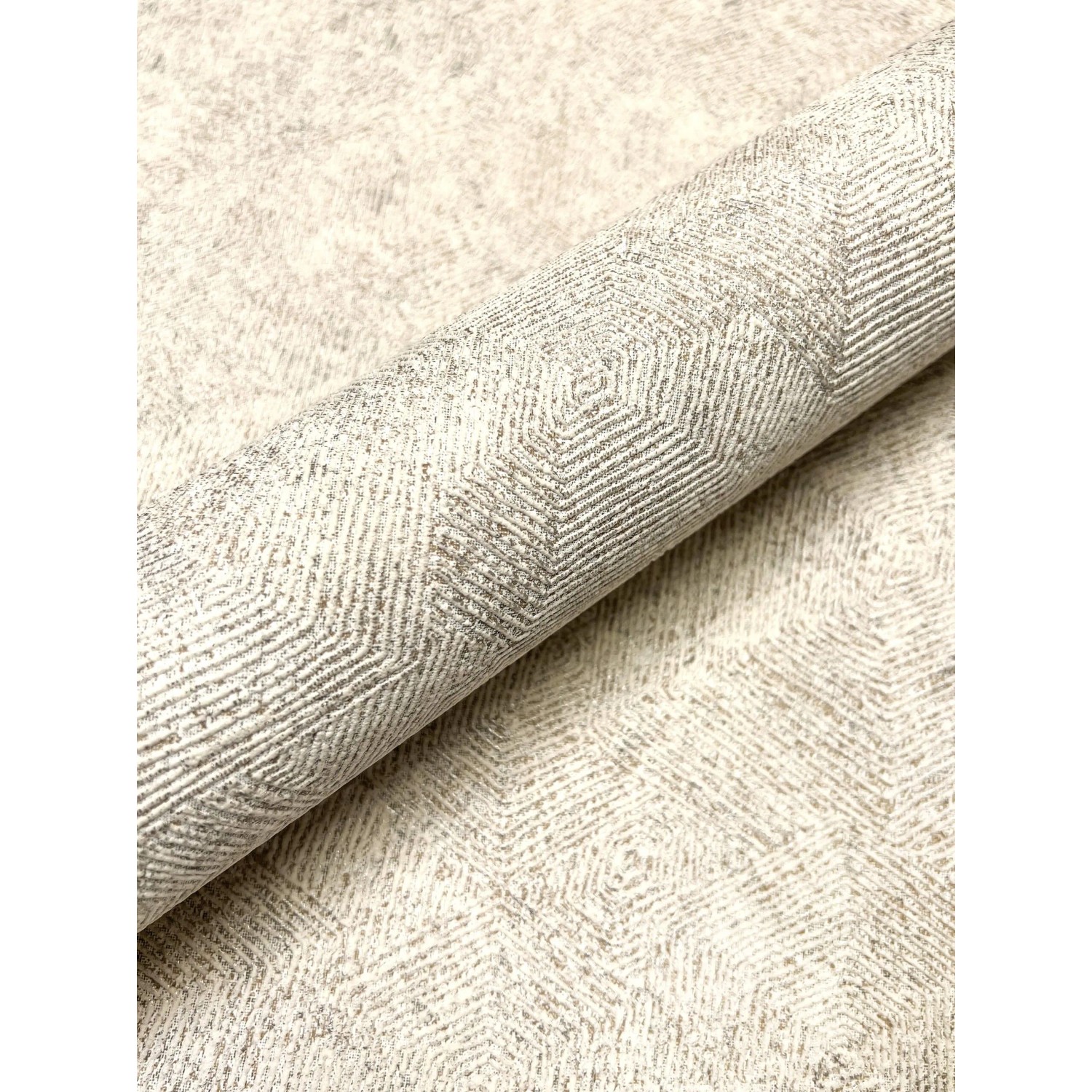 Newroom Vliestapete Kudi Beige Hexagon Grafisch FSC®