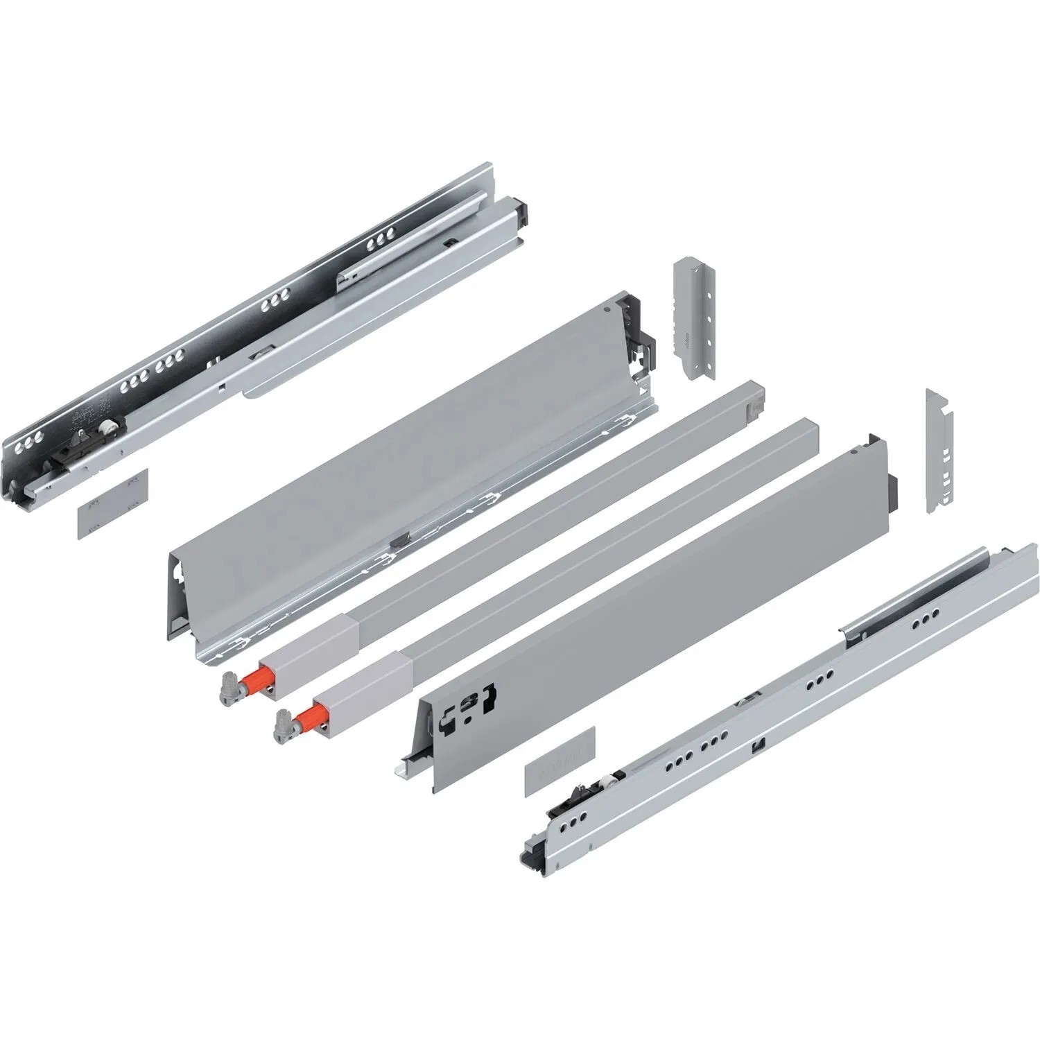 Blum C-Reling Tandembox antaro Vollauszug Blumotion 500 mm 65 kg Grau 1 Paar