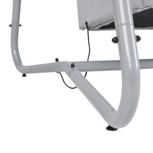 Bessagi Garden Hollywoodschaukel Ilva Blu Grau Outdoorstoff/Metall