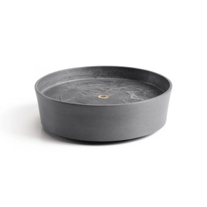 Ecopots Untersetzer Amsterdam Rollen, grau, 28,7x8,3 cm. Praktischer Blumentopf-Untersetzer mit Rollen.