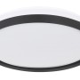 LED-Deckenleuchte Sonny, schwarz/weiß, Ø 39cm, dimmbar mit Fernbedienung.