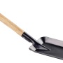 Kohleschaufel aus Metall mit Holzgriff für Grill und Kamin.
