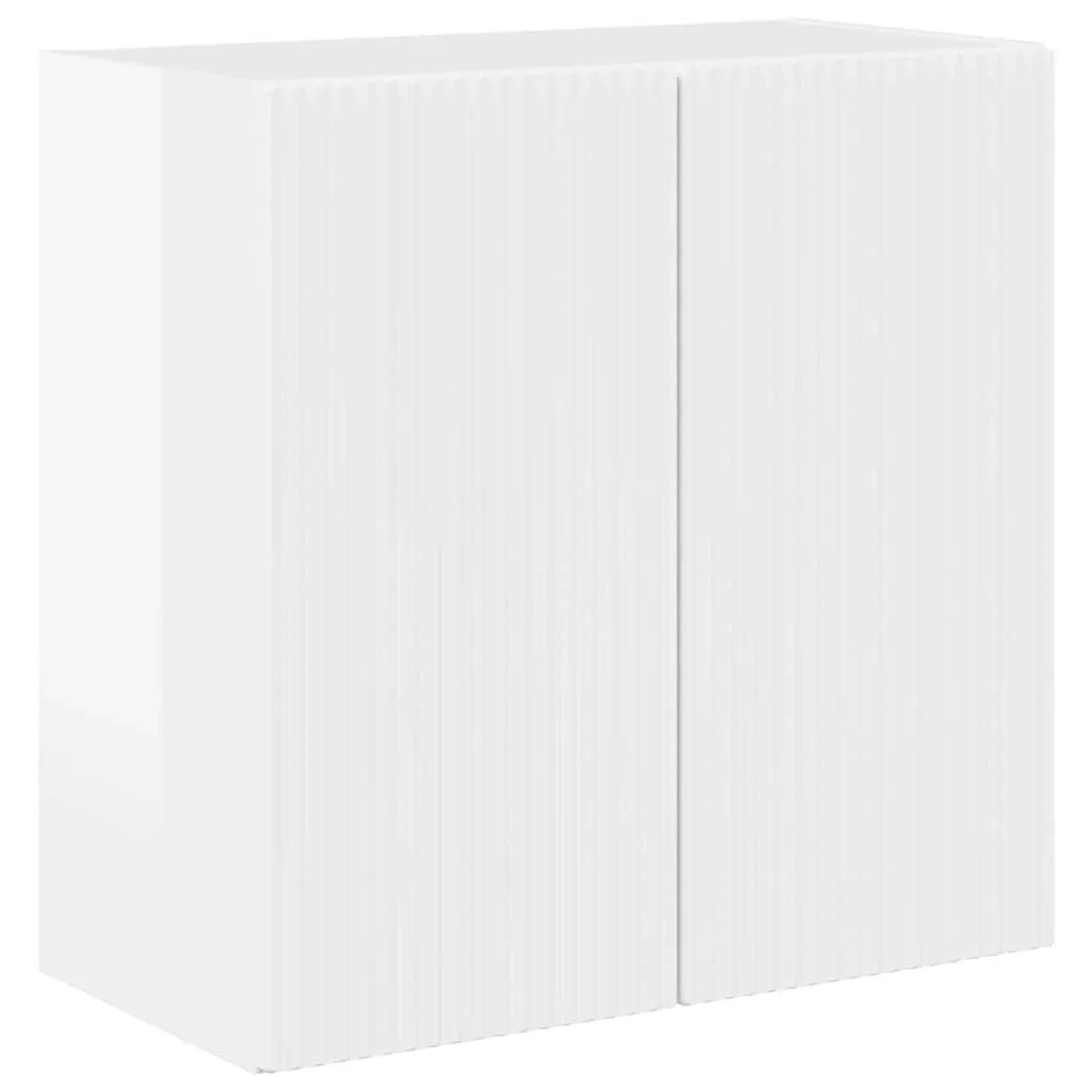 vidaXL TV-Wandschrank Hochglanz Weiß 59,5 x 31 x 60 cm Holzwerkstoff 892353