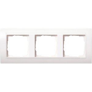 Gira Abdeckrahmen 3-fach Event, reinweiß glänzend. Rahmen für Schalter und Steckdosen.