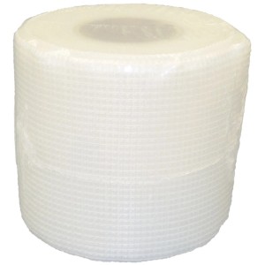 Weiße Rissbrücke (0,1 m x 50 m) als Putzträger, Rolle in Folie verpackt.