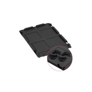 PROREGAL SparSet 10x Eurobox Nextgen Color Mit Auflagedeckel HxBxT 32x40x60cm 65 Liter Schwarz Griffe Schwarz Geschlossen Eurobehälter Transportbox