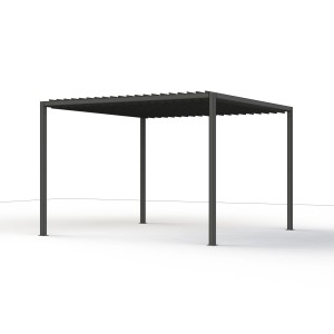 Siena Garden Vivera Pergola Basis, 320x320x218 cm, mit Lamellendach. Zubehör für Lauben & Pavillons.