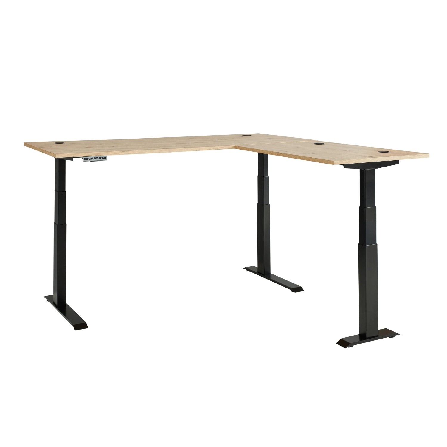 Premium Living Eckschreibtisch Memphis in Eiche Artisan/Graphitfarben