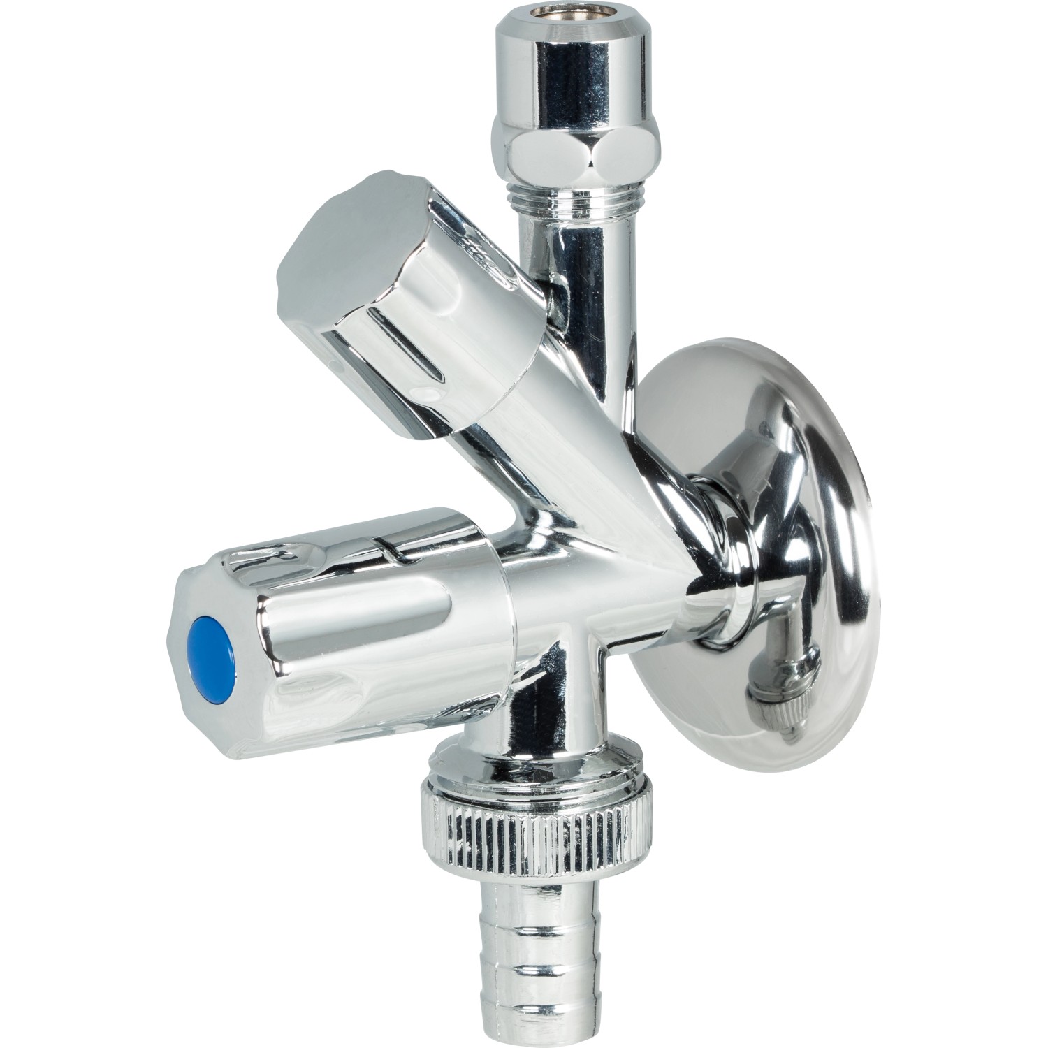 Waschgeräte-Ventil Schlauchverschraubung Eckventil 16,7 mm (R 3/8) x10x20 mm