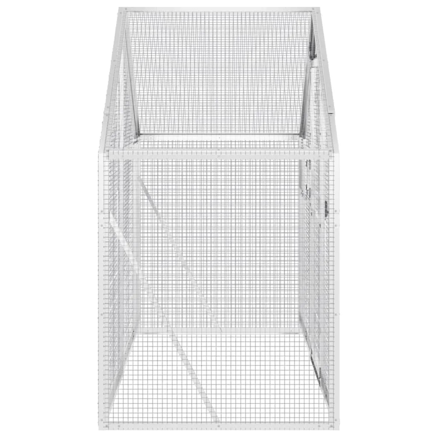 vidaXL Voliere Silbern 179x100x185 cm Aluminium_2