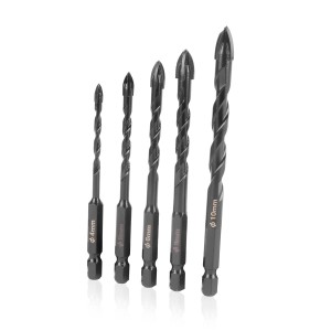 STAHLWERK Glasbohrer Set, 5-teilig (4-10 mm), für Fliesen, Keramik & mehr.