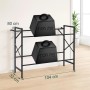 Relaxdays Getränkekistenregal Stahl Schwarz Für 6 Kisten Verstellbar 80 cm x 104 cm x 32 cm 4,7 kg_2