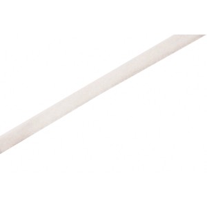 Weißes, selbstklebendes Flauschband, 20 mm breit, als Meterware.