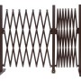 Braunes MCW Absperrgitter ausziehbar von 52-400cm, ideal als Gartenzaun oder Schutzgitter.