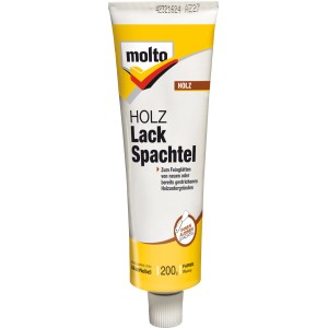 Tube Molto Holz Lack-Spachtel, 200g, für Innen & Außen. Zum Ausbessern von Holzoberflächen.