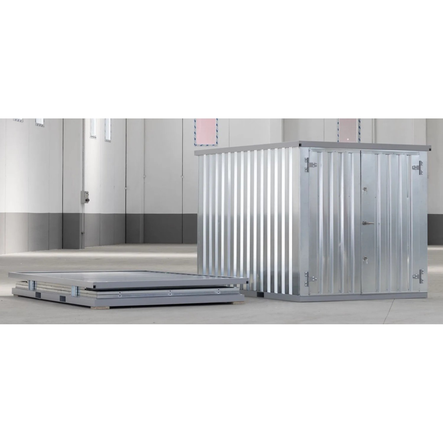 LagercontainerXXL 4m Lagercontainer mit Doppeltür & Doppelverriegelung Voll günstig online kaufen