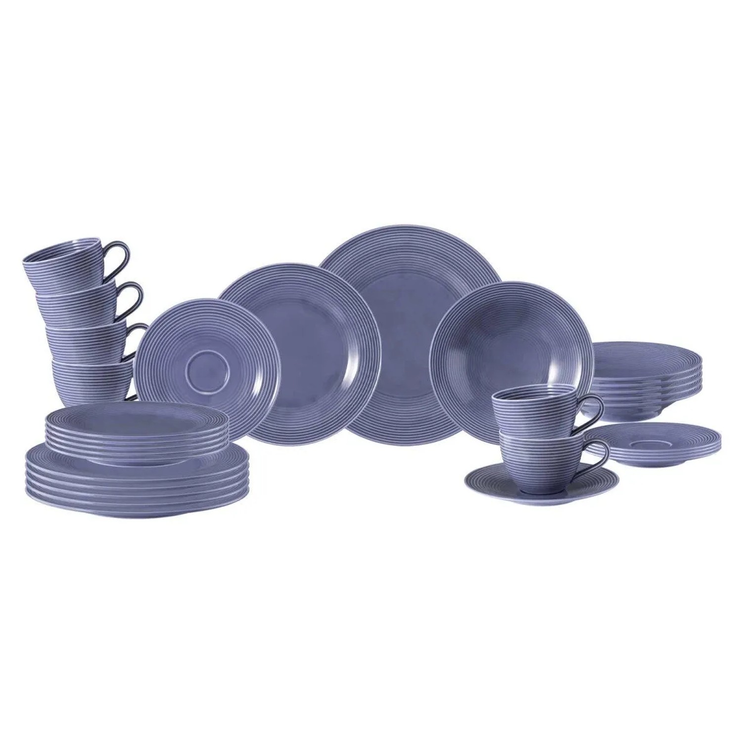 Seltmann Weiden Beat Color Glaze Kombiservice 30-teilig Fliederblau