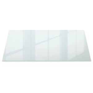 Wallfluent Tischplatte aus gehärtetem Milchglas, 120x60 cm, halbtransparent. Schutzauflage für Tische & Schreibtische.