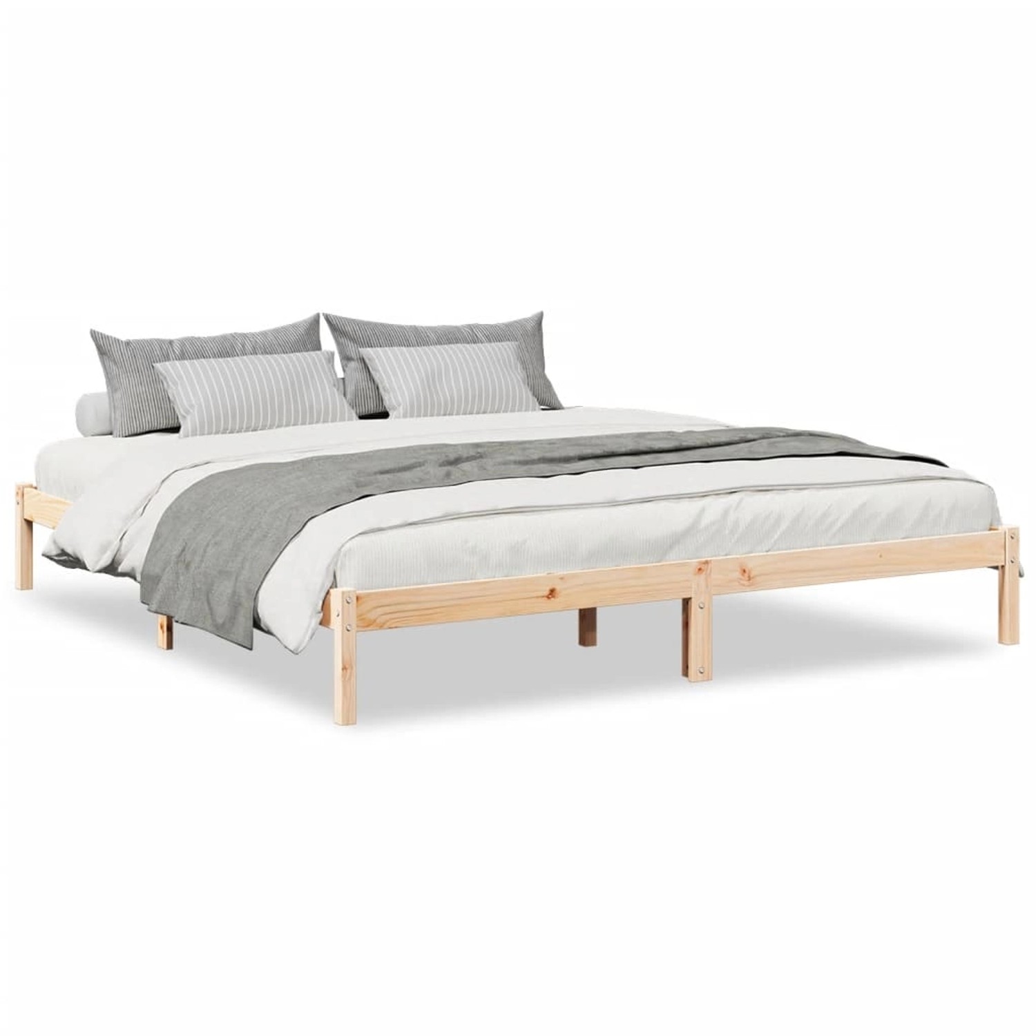 vidaXL Massivholzbett Extra Lang ohne Matratze 180x210 Kiefernholz 852410 günstig online kaufen