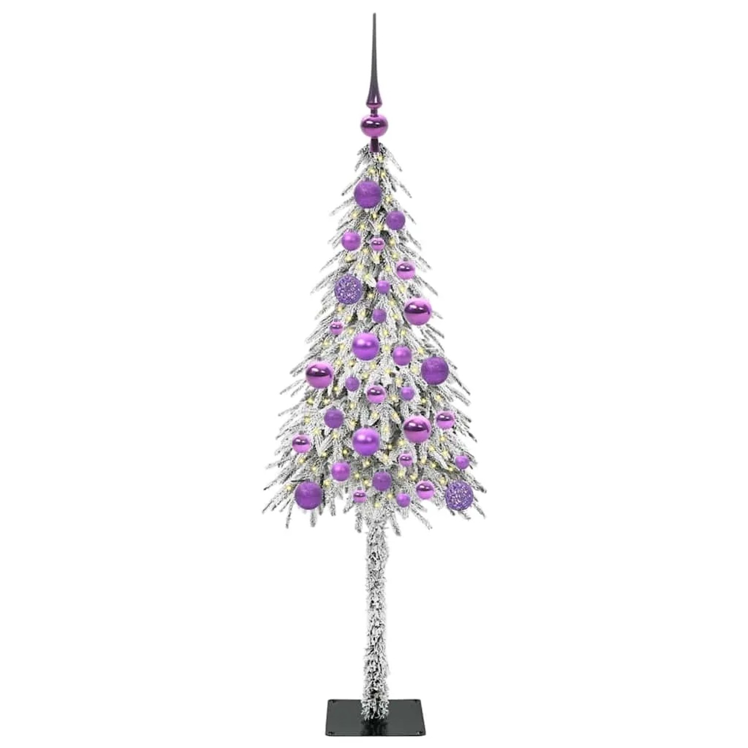 vidaXL Weihnachtsbaum mit 150 LEDs Weiß 120 cm PE und Stahl 3396209