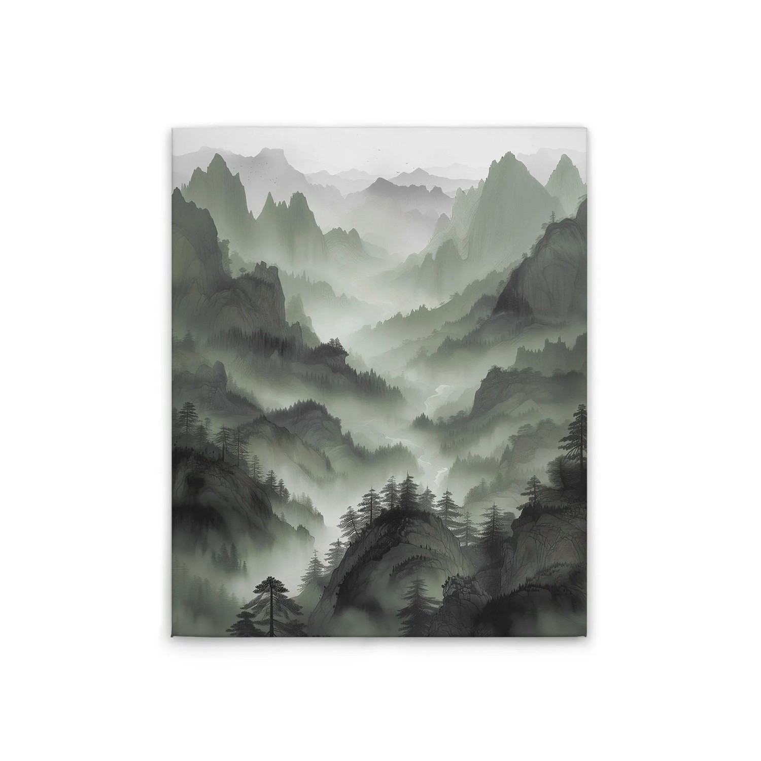 Tadessi Leinwandbild - M1-No.52135 - Berglandschaft - 40 x 50 cm - Quadratisch