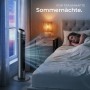 Tectake Turmventilator Oszillierend 3 Modi und 3 Geschwindigkeitsstufen 31 x 31 x 90 cm Anthrazit_3