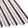Bronze PVC-Trapezplatte 70/18, 0,8 mm stark, 3000x1090 mm, für robuste Kunststoffbedachung.