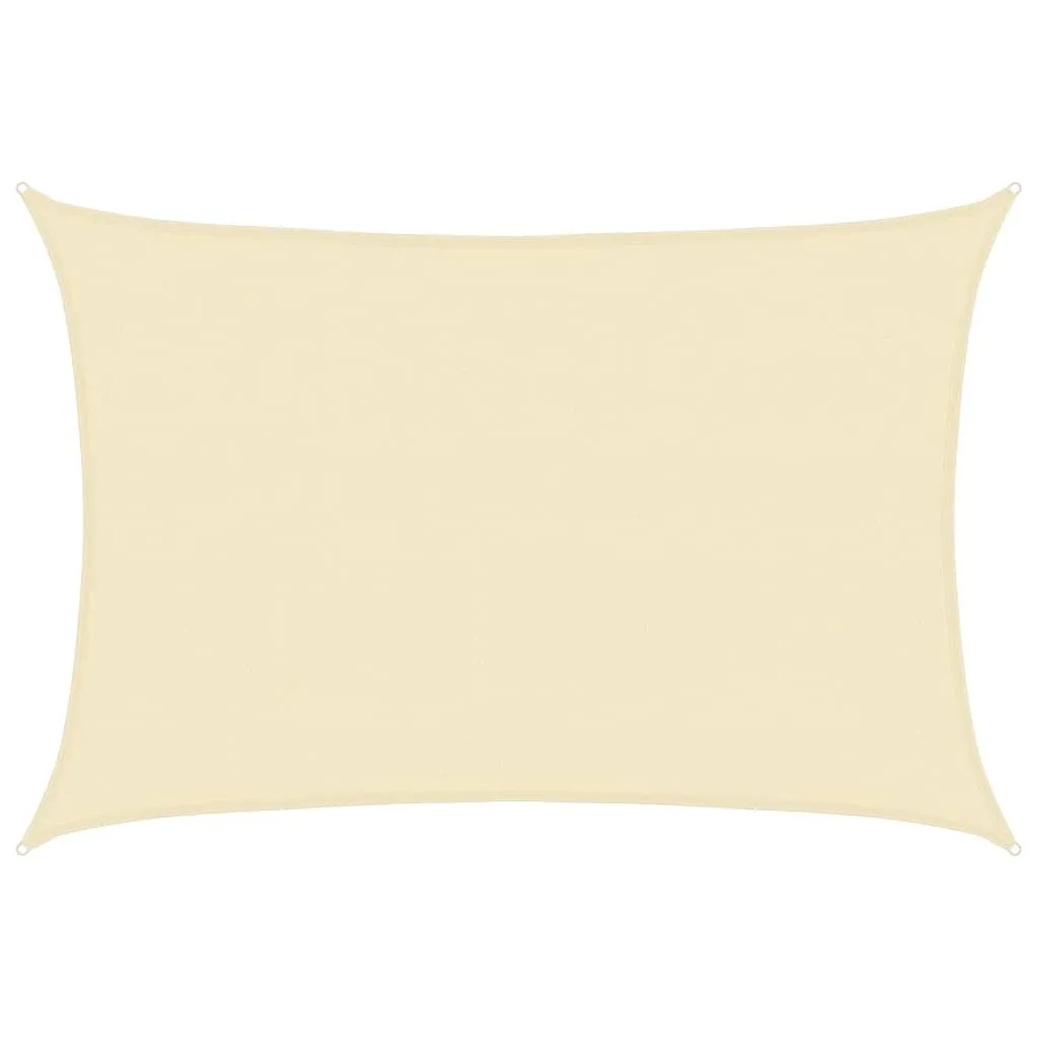 vidaXL Sonnensegel HDPE Rechteckig 4x6 m Creme 42289