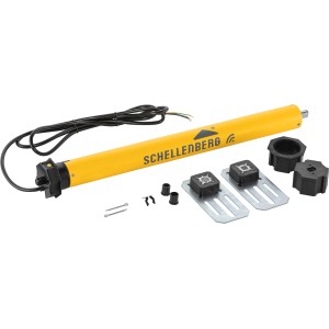 Schellenberg Rollladenmotor Plus Maxi 10 Nm mit Zubehör für Rollladenantriebe.