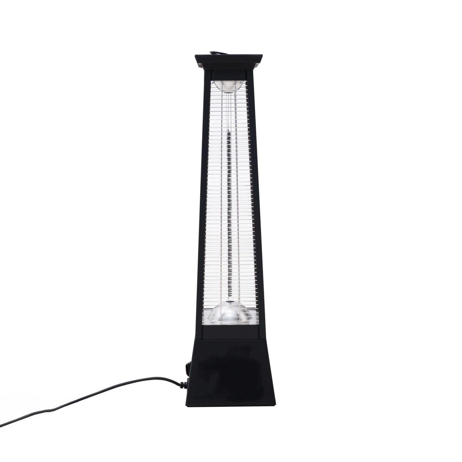 Schwarzer Westmann Infrarot-Heizstrahler Volcano, 80cm, für Terrasse & Garten.