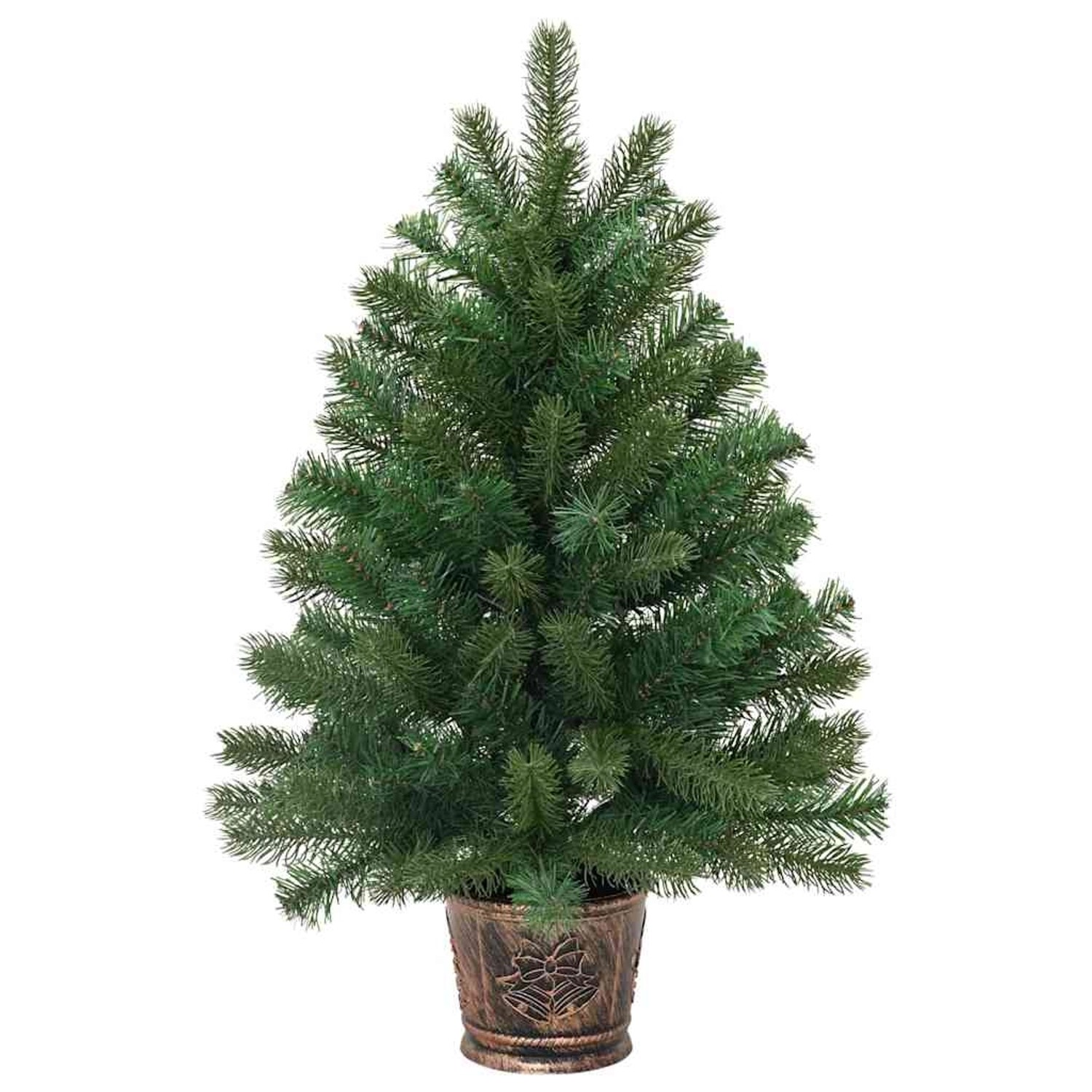 vidaXL Künstlicher Weihnachtsbaum Grün 95 cm PVC & PE & Stahl 42018731
