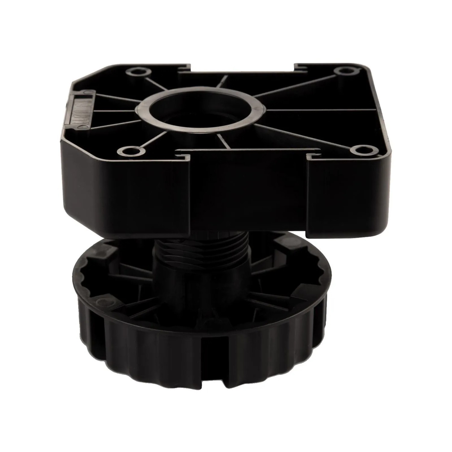 SOTECH 4er Set Möbelfüße Schwarz mit Sockelhöhe 75 mm