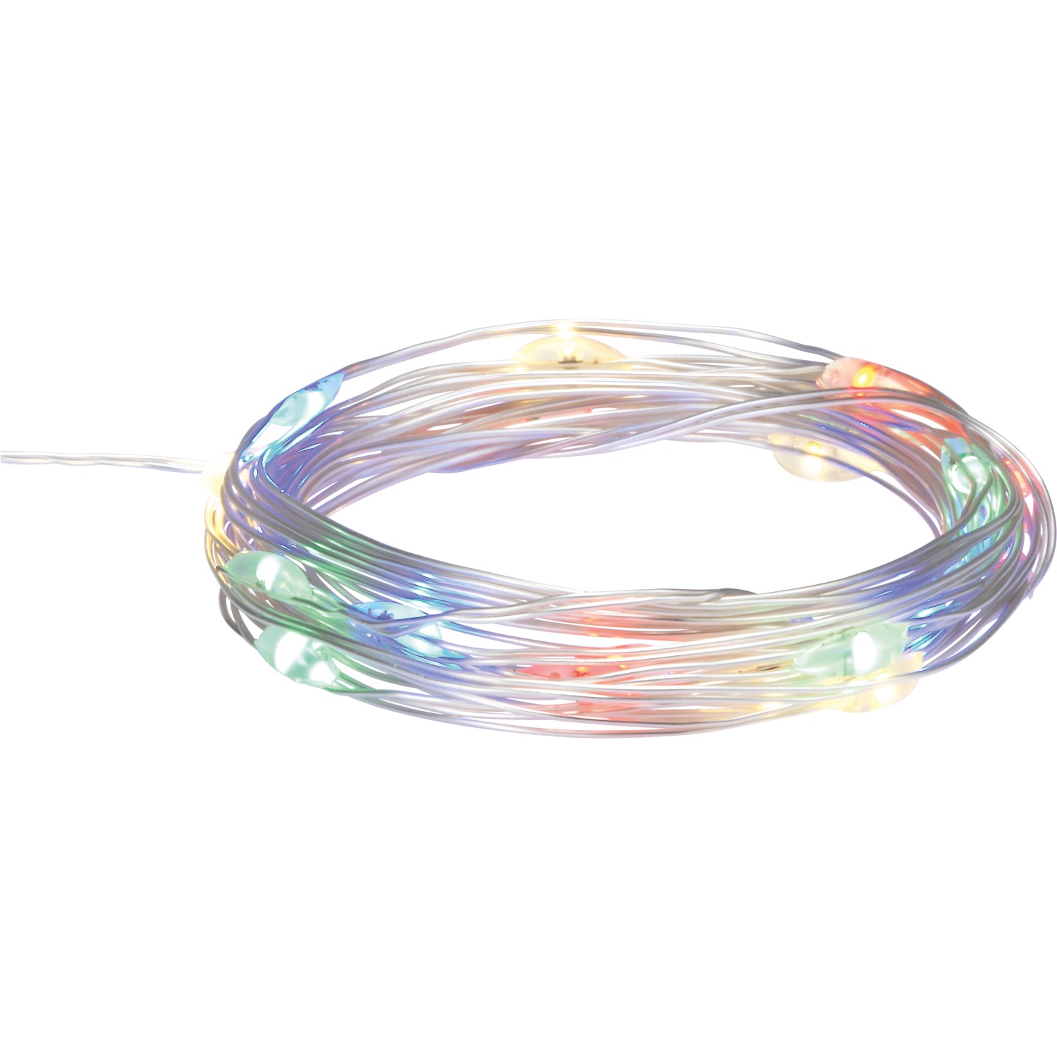 LED-Drahtlichterkette 20 LEDs Multi-Color 2 m