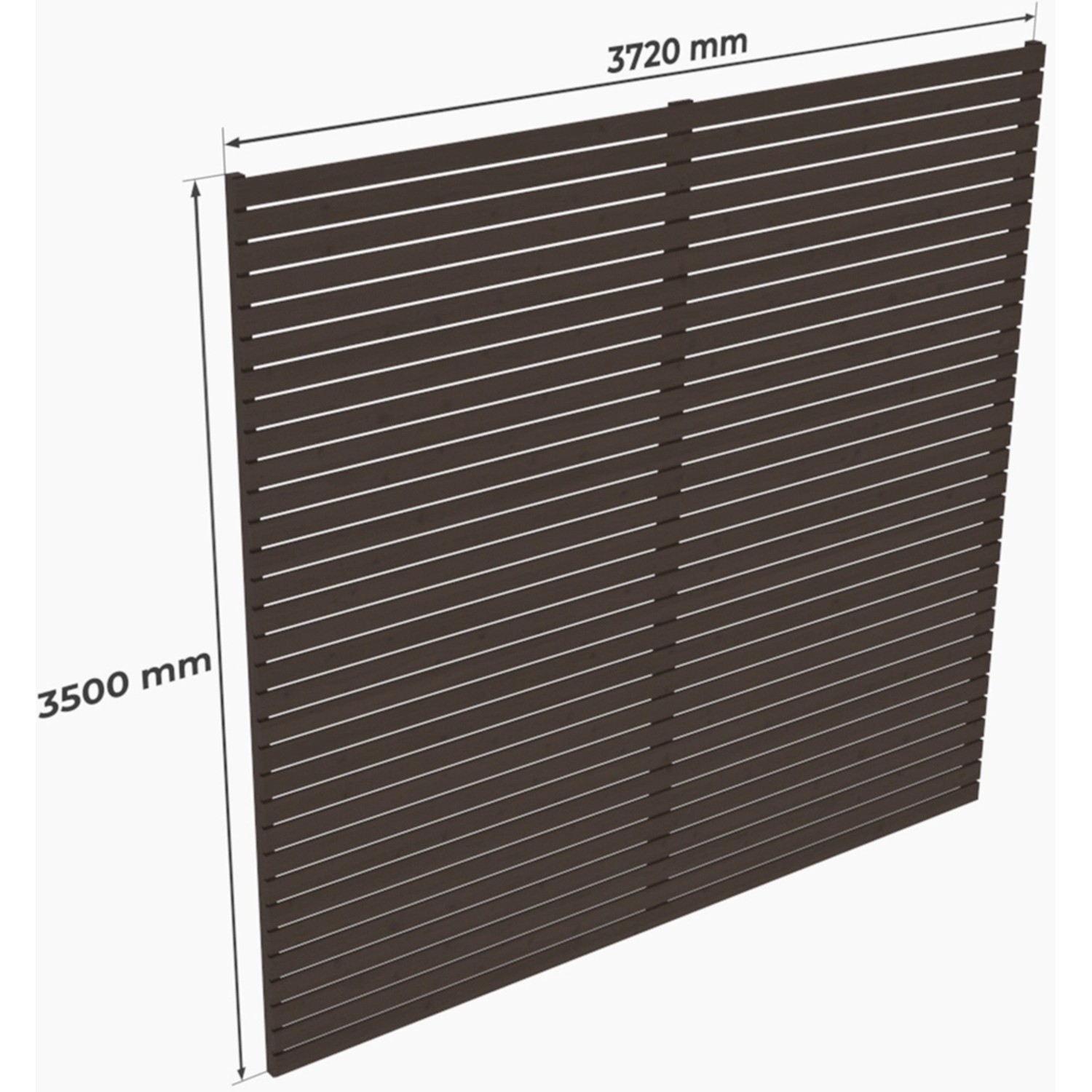 Holzbrüder Carport-Rückwand Ralf Fichte 350 cm x 372 cm Graubraun günstig online kaufen
